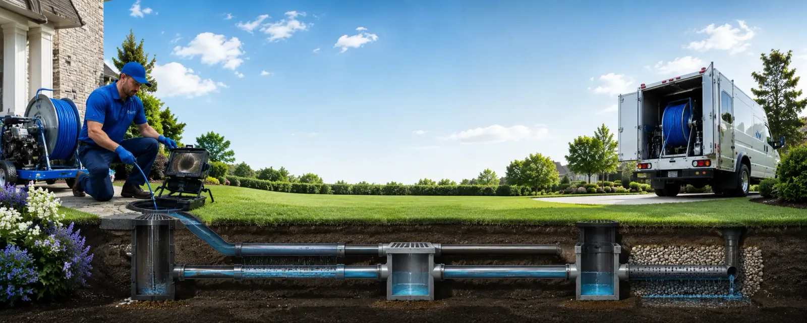 Outdoor drain cleaning information for Hollow Rock, TN